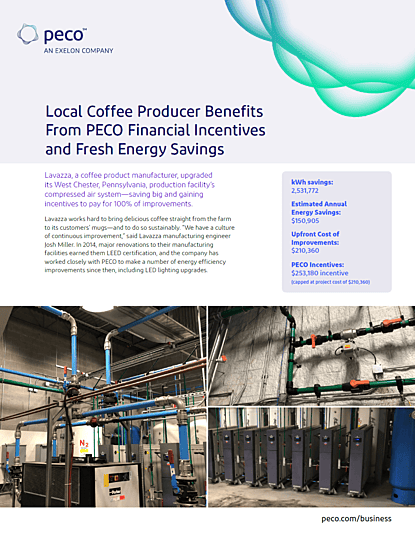 Lavazza and Emergent Energy partner to drive efficiency and operational excellence through compressed air and nitrogen project